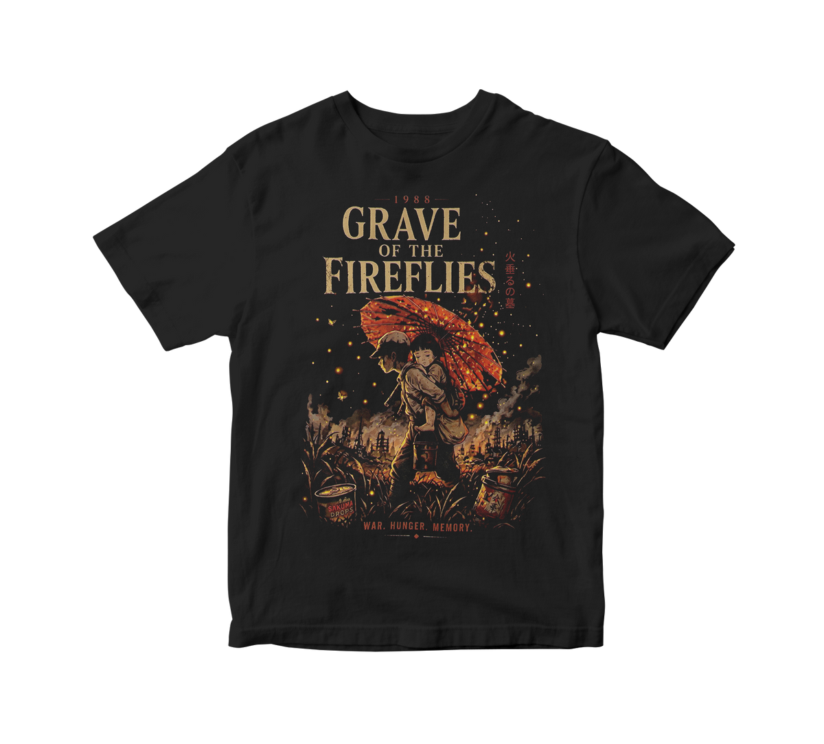 Polera La tumba de las luciérnagas