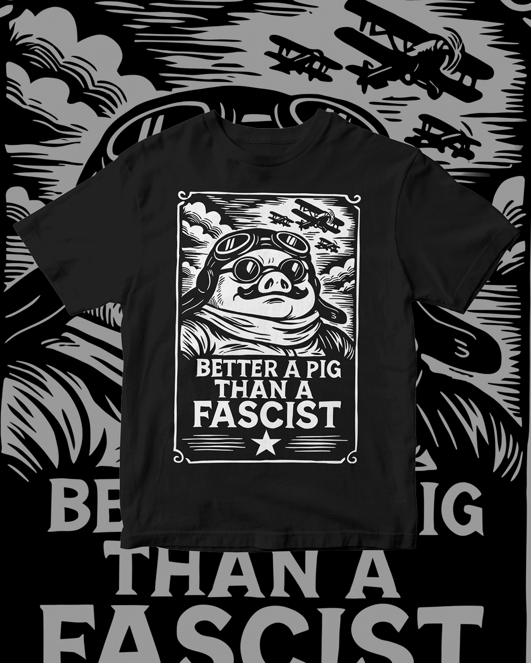 Polera de Porco Rosso
